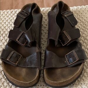 Birkenstock Milano Oiled Leather Sandals 42